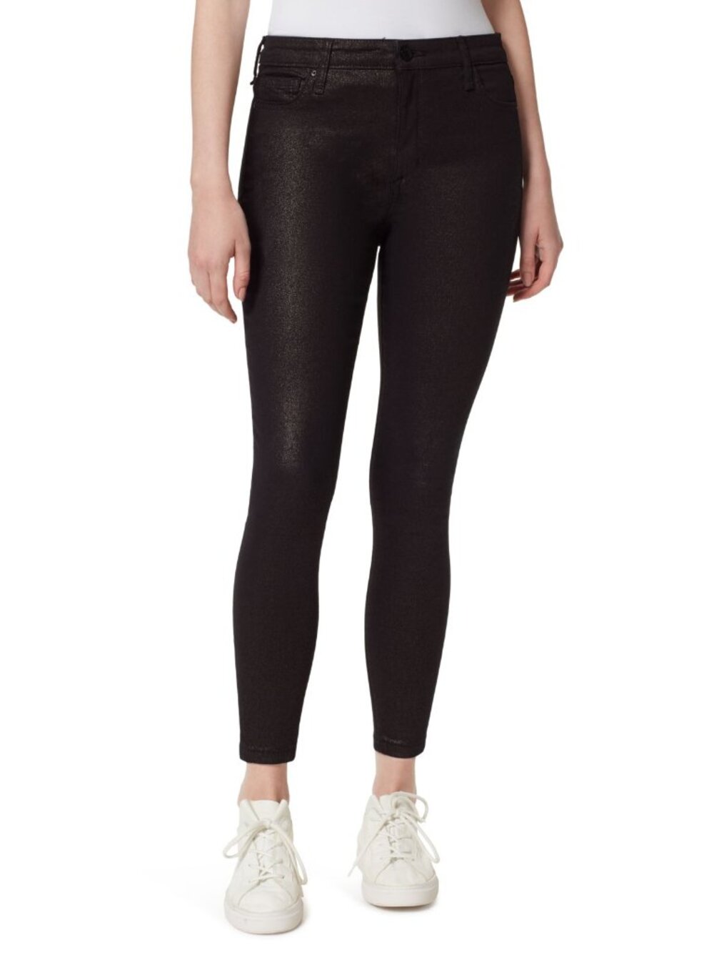 William Rast Womens High Rise Skinny Ankle Sparkle Jeans